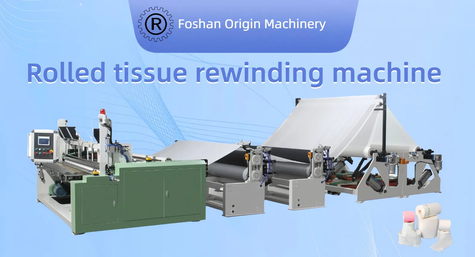 خط توليد اتوماتيك توالت رول / دستمال آشپزخانه Jrt Maxi Rewinding Machinery 0
