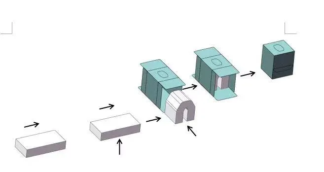 خط تولید دستمال کاغذی صورت حرفه ای و قابل تنظیم برای نیازهای تا زدن و برش دستمال کاغذی V Fold 1